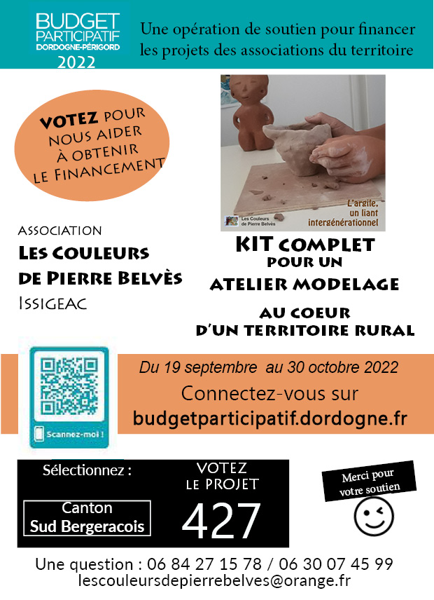 You are currently viewing VOTEZ pour notre projet 427 au Budget Participatif Dordogne