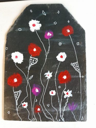2025- Fleurs sur ardoise